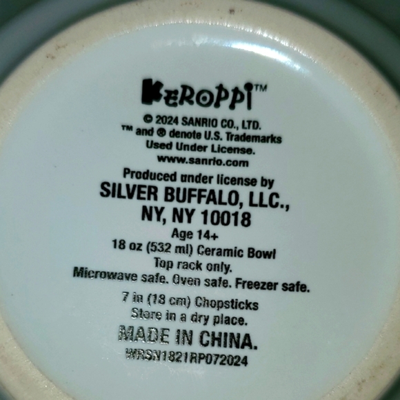 Keroppi Character Ceramic Bowl - Picture 6 of 6